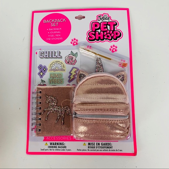 justice pet shop backpack